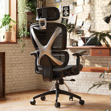 将图片加载到图库查看器,GABRYLLY Ergonomic Office Chair, Big and Tall Mesh Chair with 3D Headrest, 3D Armrests, 3-Level Tilt Back, and Lumbar Support for Work, Home (GY1094B, black)
